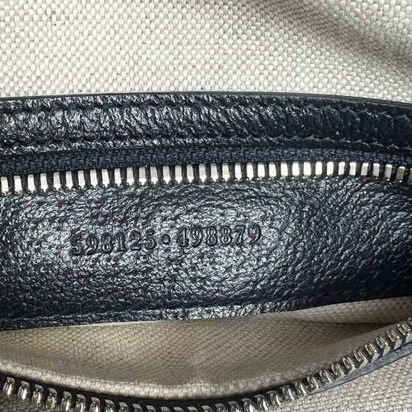 Authentic Gucci Ophidia Half Moon Hobo GG Coated Canvas Small Blue - Picture 7 of 13